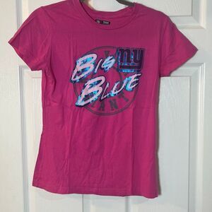 New York Giants Big Blue Women’s Pink Tee Medium